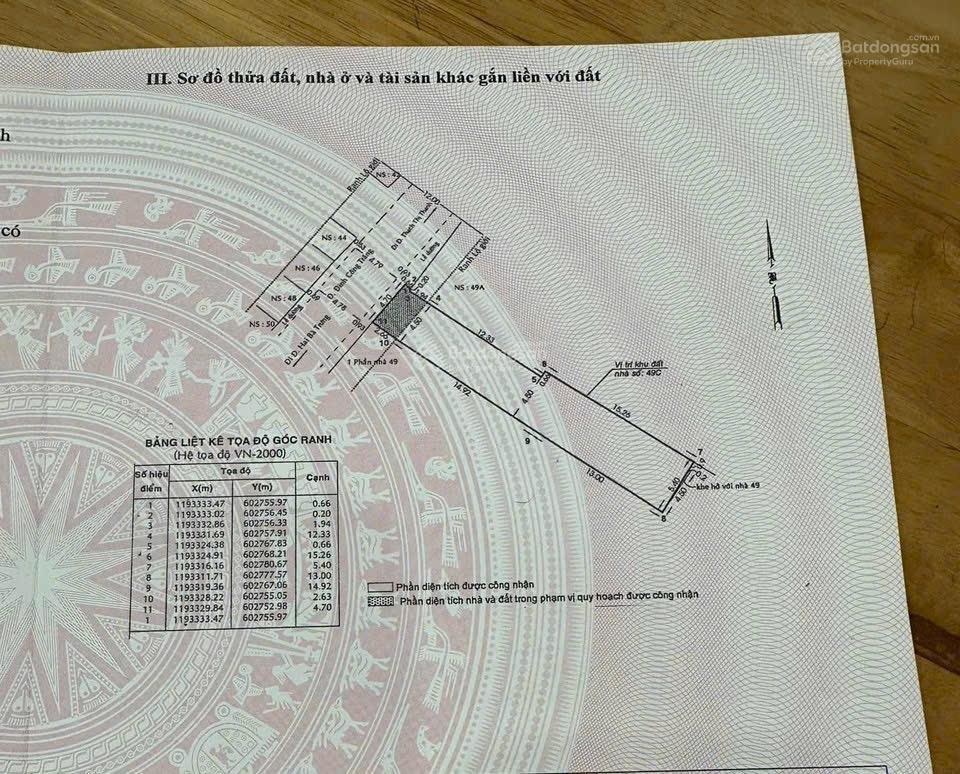 Cần bán 148,7 m2 đất mt đinh công tráng tặng thiết kế xây dựng+gpxd 1 hầm 1 lửng 6 lầu st, 48 tỷ tl
