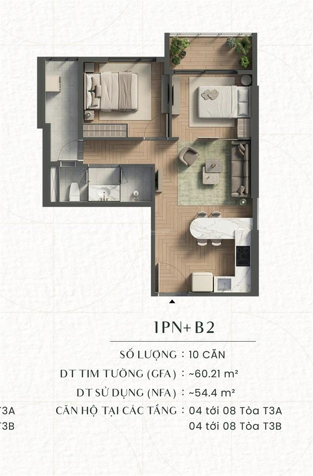 Chính chủ bán căn hộ green skyline diện tích 60m2 lầu 7  ban công hướng đông nam ngắm hồ bơi