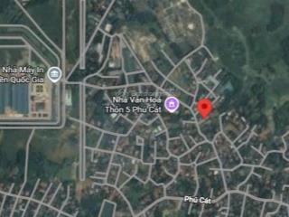 Bán 71.9m2 đất, đường rộng, rất gần cạnh nhà máy in tiền quốc gia, phú cát, khu hòa lạc giá 2.8 tỷ