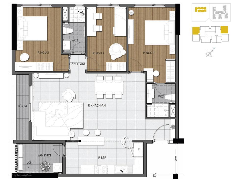 Bán căn hộ gold view 117m2, căn góc (add zalo để cập nhật căn mới)