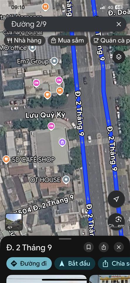 Cho thuê nguyên nhà đất 2 mặt tiền đường 2/9, hòa cường, đà nẵng