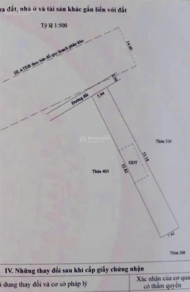 Đất trung tâm lái thiêu 354m2 nở hậu đẹp 4,7 tỷ