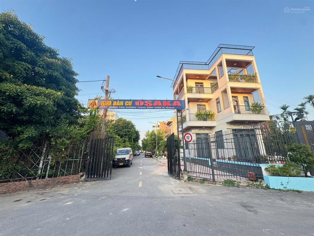 Bán nhà khu osaka thạnh xuân 52, dt 54m2, 4pn, đường lớn 12m, nhà full nội thất