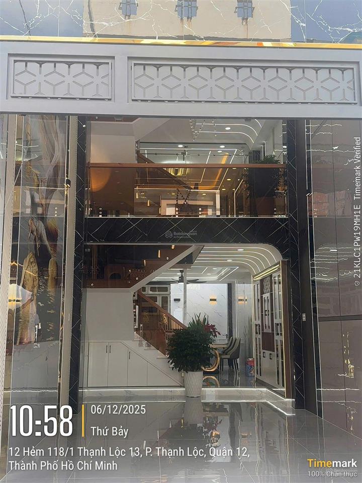 Bán nhà thạnh lộc 27, gần chợ cầu đồng ngã tư ga, 4 tầng, 62m2, giá 6.9 tỷ thương lượng