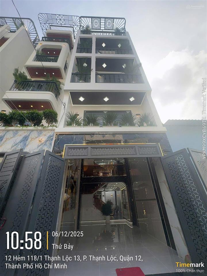 Bán nhà thạnh lộc 27, gần chợ cầu đồng ngã tư ga, 4 tầng, 62m2, giá 6.9 tỷ thương lượng