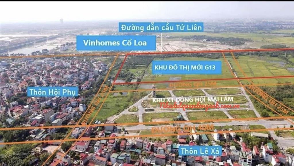 X1 đông hội mai lâm đông anh  hà nội. vị trí vàng  mặt đường rộng 15m  tiềm năng tăng giá mạnh