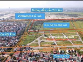 X1 đông hội mai lâm đông anh  hà nội. vị trí vàng  mặt đường rộng 15m  tiềm năng tăng giá mạnh