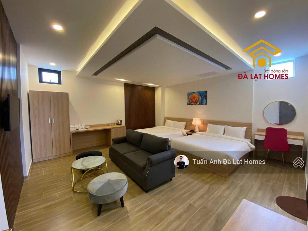Bán khách sạn lê hồng phong đà lạt thiết kế đẹp, có thang máy 13 phòng full nội thất đã hoàn công