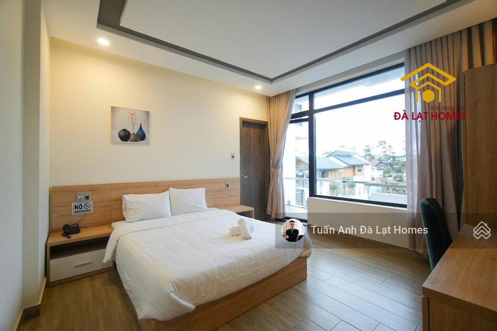 Bán khách sạn lê hồng phong đà lạt thiết kế đẹp, có thang máy 13 phòng full nội thất đã hoàn công