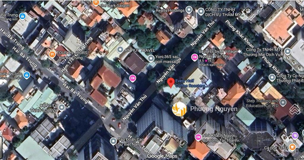 Chỉ 980tr/m2 đất vàng q1, 219 nguyễn văn thủ, 1303m2, hệ số 7.75, kề góc giao lộ hai bà trưng