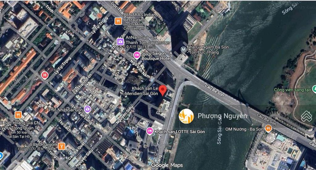 Khách sạn tt q1  le meridien sài gòn 5 sao & cao ốc văn phòng phố tôn đức thắng bến nghé 10.800tỷ