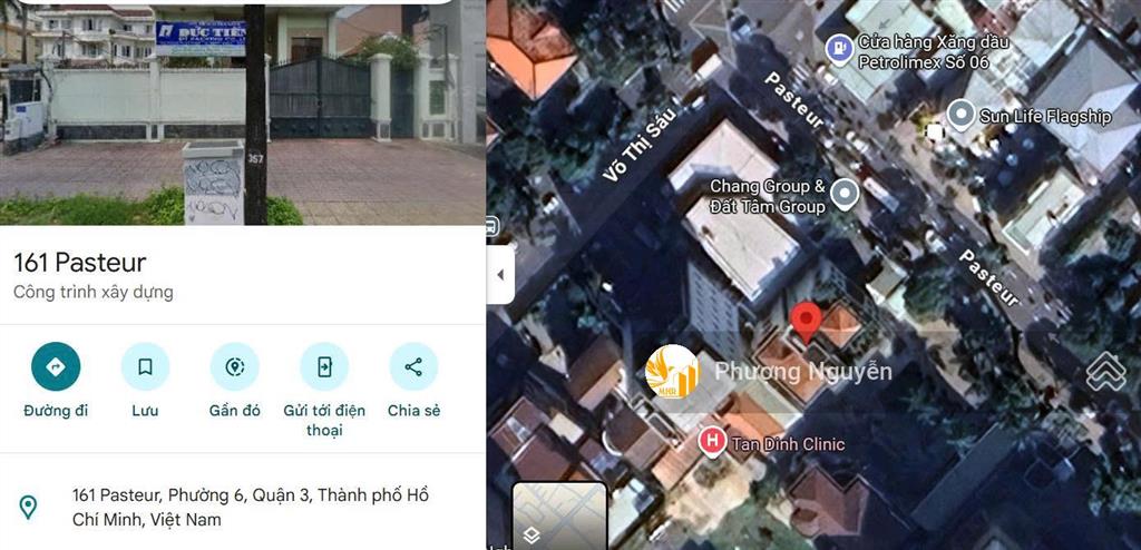 Đất vàng q3 (giáp q1)  161 pasteur, 3323m², hsdđ 9, 22 tầng  giá 3000 tỷ trong t7/2026