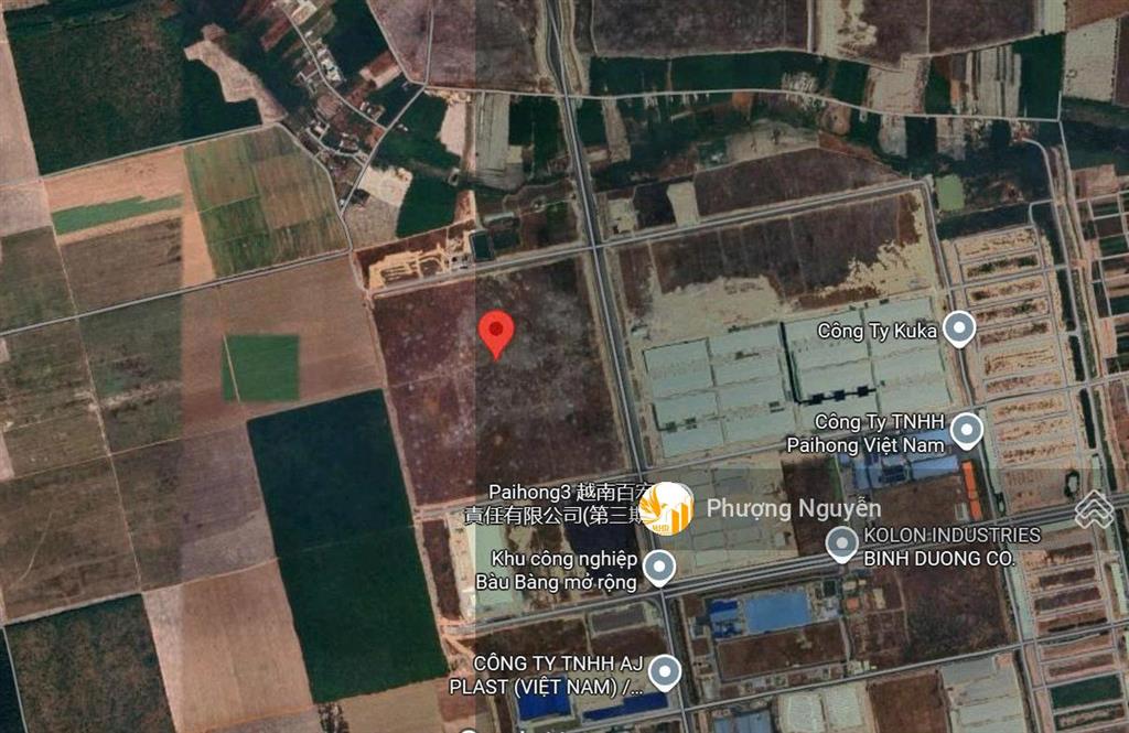 60ha đất kcn bàu bàng mở rộng 4 mặt tiền, vị trí trung tâm, pháp lý sạch giá t8 chỉ 3,12tr/m2