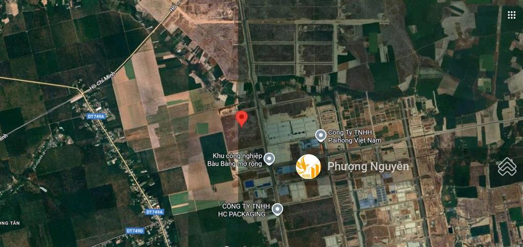 60ha đất kcn bàu bàng mở rộng 4 mặt tiền, vị trí trung tâm, pháp lý sạch giá t8 chỉ 3,12tr/m2