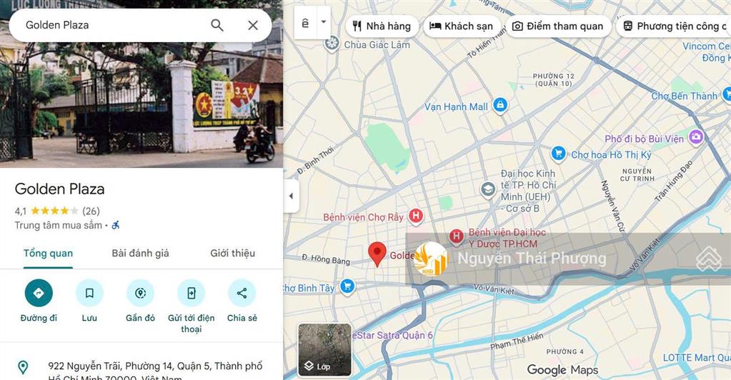 Chuyển nhượng golden plaza q. 5, 4 mặt tiền, 35 tầng "biểu tượng kinh tế" chợ lớn chỉ 5800 tỷ