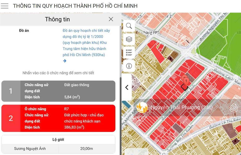 Đất vàng q1  1716m2 đất khách sạn 6874a sương nguyệt ánh 1.700 tỷ, 40x41m, far 8.0, t8/2026