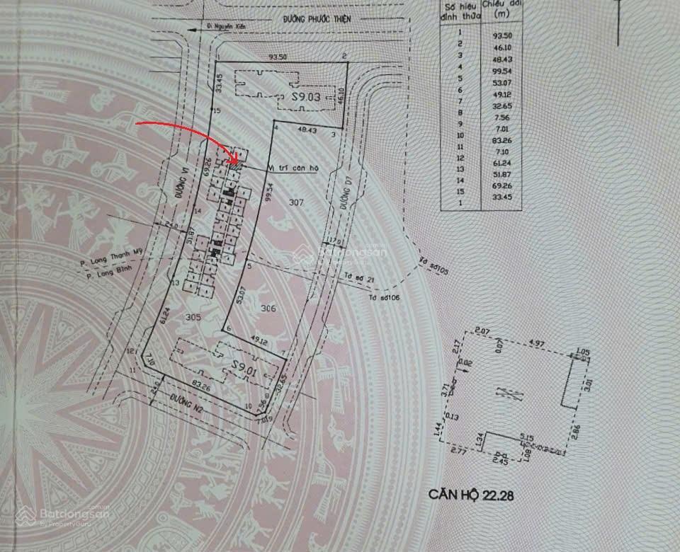 2,86 tỷ, căn 2pn the origami vinhomes grand park, tầng cao, view thoáng