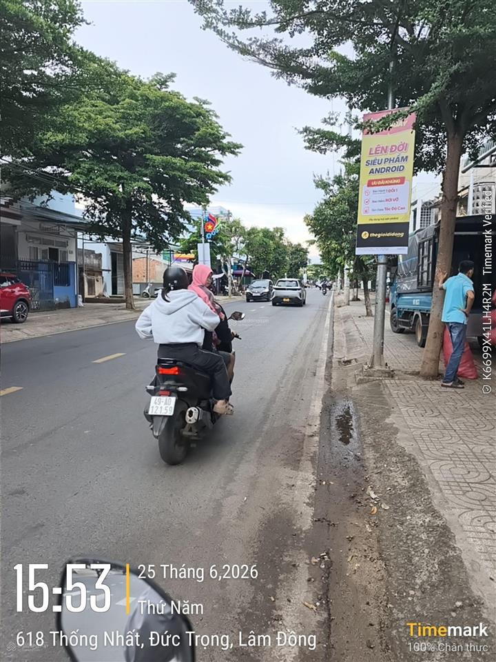 Đất rẻ 3 tỷ, full thổ cư 312,5 m², đường thống nhất, xã đức trọng, gần chợ, trường học, công viên