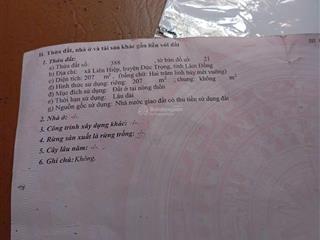 Bán gấp đất full thổ cư xã hiệp thạnh, lâm đồng. giá 1 tỷ 299 triệu. gần chợ, trường học, sân bay