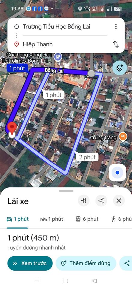 2.	nhà 3pn có sân ô tô, bồng lai hiệp thạnh, cách đường nhựa 200m, giá 1,7 tỷ. cách sân bay 5 km