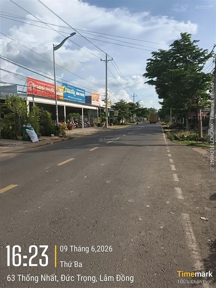 Siêu phẩm 2 mặt tiền, full thổ cư chỉ 6,6 tỷ, đường thống nhất, đức trọng, lâm đồng.