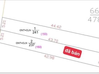 Đất phước an 241m2 có 150m thổ cư 2 mặt hẻm trước sau đường betong 5m tới tận đất 0865 992 ***