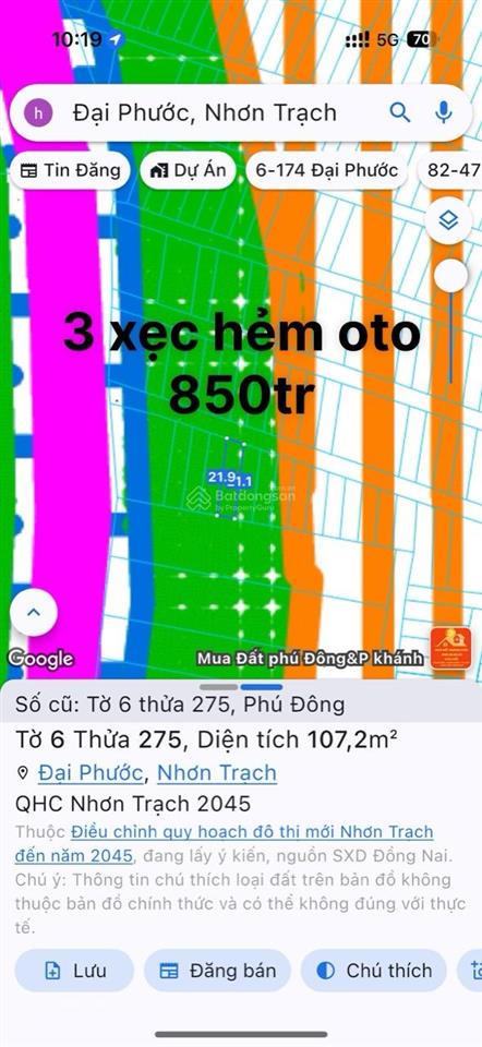 Đất nền xã phú đông sổ hồng riêng đường xe hơi tới tận đất khu dân cư hiện hữu