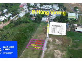 Đất nền full thổ cư 100m2 hẻm xe hơi betong chỉ 1 xẹc đ.hùng vương ( hẻm thông)