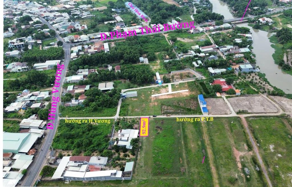 Hàng cực hiếm đất nền full thổ 1 sẹc hùng vương ngay nút giao 3 xã