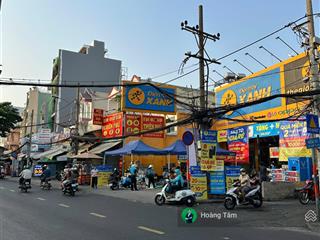Bán nhà mặt tiền lề rộng 12m gần chợ bà hom, co.opmart phú lâm, quận 6, dt4x18m, 4 tầng