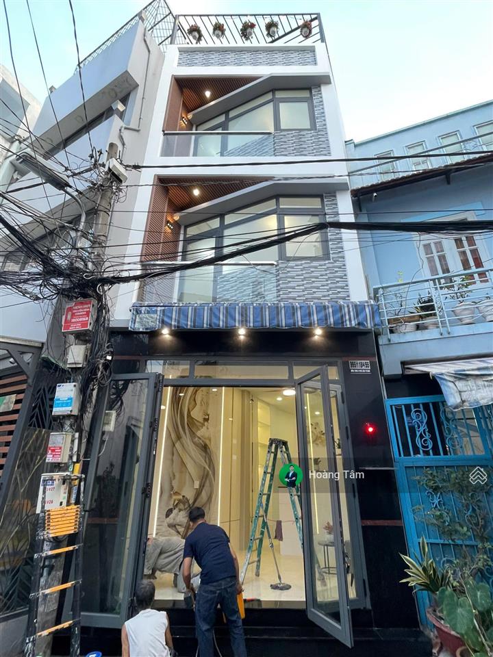 Bán nhà 2 mặt tiền hẻm xe hơi hồng bàng, p12, quận 6. dt4x9m, trệt 2 lầu st, giá 5.3 tỷ