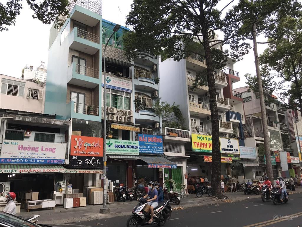 Cho thuê nhà nở hậu 6m mặt tiền ngô gia tự, quận 10. dt 6x22m, 7 tầng, thang máy, nhà mới đẹp