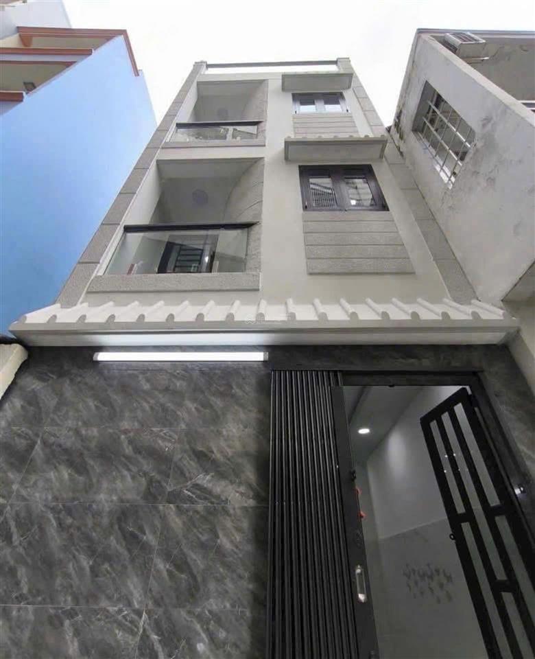 Nhà đẹp 2 mặt tiền hẻm khu ẩm thực cư xá phú lâm b, quận 6  4 tầng  giá 6,7 tỷ