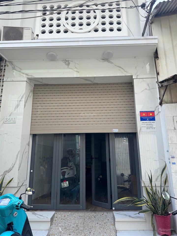 Nhà đẹp 2 mặt tiền hẻm khu ẩm thực cư xá phú lâm b, quận 6  4 tầng  giá 6,7 tỷ