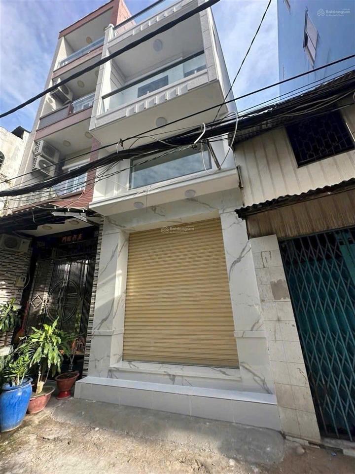 Nhà đẹp 2 mặt tiền hẻm khu ẩm thực cư xá phú lâm b, quận 6  4 tầng  giá 6,7 tỷ