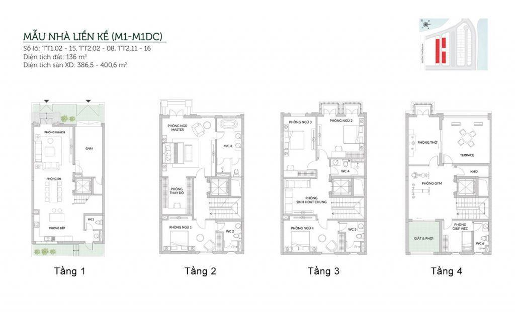 Liền kề áp góc, khu compound elegant park villa thạch bàn, 136m2, mt 8m, tây bắc, 39.8 tỷ thu về