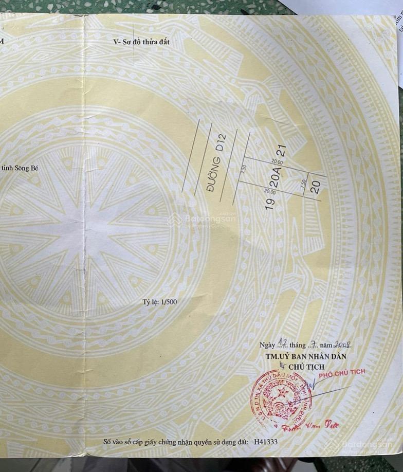 7,5x20 đường d12 khu tdc phú mỹ, phú tân 1, thành phố mới, phường bình dương, tphcm