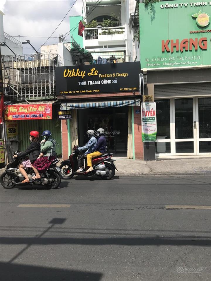 Mặt bằng kinh doanh 45m2 tại 121 phan văn trị, bình thạnh