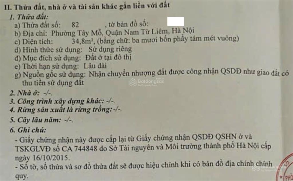 Bán nhà riêng tại phố cầu cốc, 35m2, chính chủ, giá ưu đãi