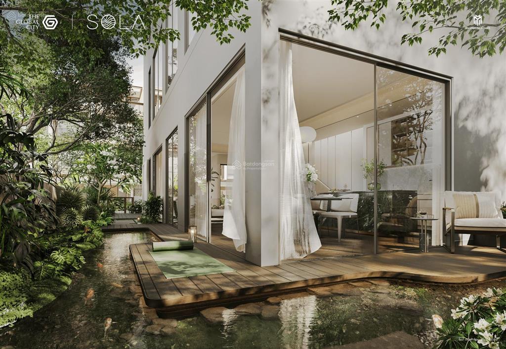 Suất ngoại giao biệt thự song lập vị trí trung tâm biệt thự đảo sola, the global city quận 2, 57tỷ