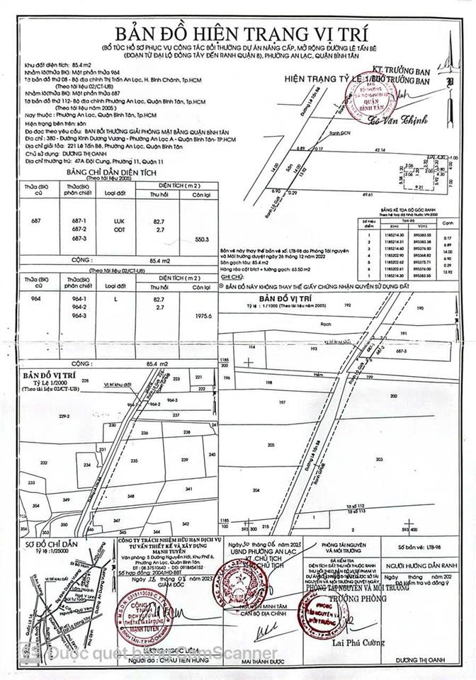 Hhmg 1%. bán 1.977m2 mt số 221 lê tấn bê, phường an lạc. giá bán 55 tỷ thương lượng