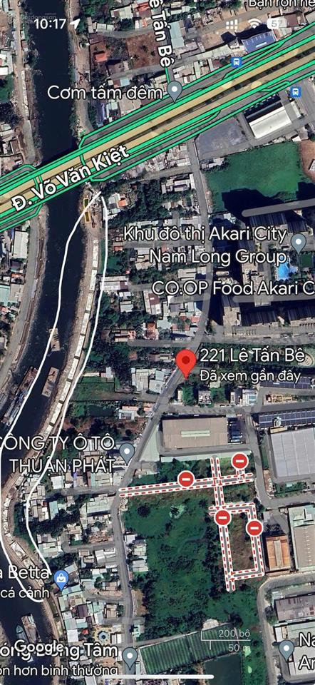 Hhmg 1%. bán 1.977m2 mt số 221 lê tấn bê, phường an lạc. giá bán 55 tỷ thương lượng