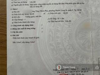 Bán căn nhà 1 trệt 1 lầu ngang hơn 6m vuông vức, hẻm xe hơi thông 2 đầu, gần đỗ x hợp. giá 7,2 tỷ