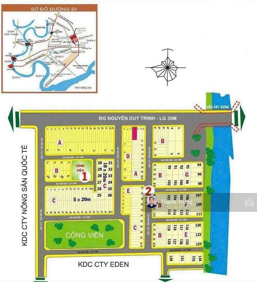 Bán nền đất 160m2 khu trường thịnh quận 2. vuông vức đường thông, sổ hồng riêng, giá rẻ