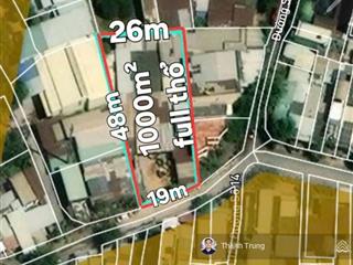 Gấp bán! 1000m2 full thổ mặt tiền đường đối diện the global city. đất nở hậu cực kỳ đẹp. giá tốt