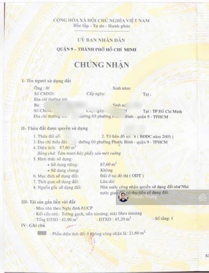 Cần bán gấp giảm giá mạnh về 9,9 tỷ tl! bán nhà mặt tiền đường số 3 phước bình, gần đỗ xuân hợp