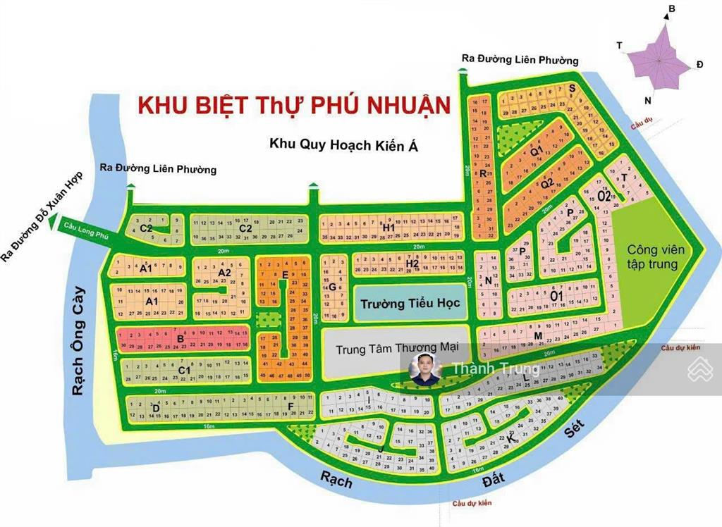 Bán đất biệt thự phú nhuận giá rẻ chỉ 59tr/m2 còn bớt. vị trí gần the global city, liên phường