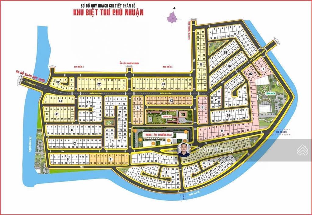 Bán đất biệt thự phú nhuận giá rẻ chỉ 59tr/m2 còn bớt. vị trí gần the global city, liên phường