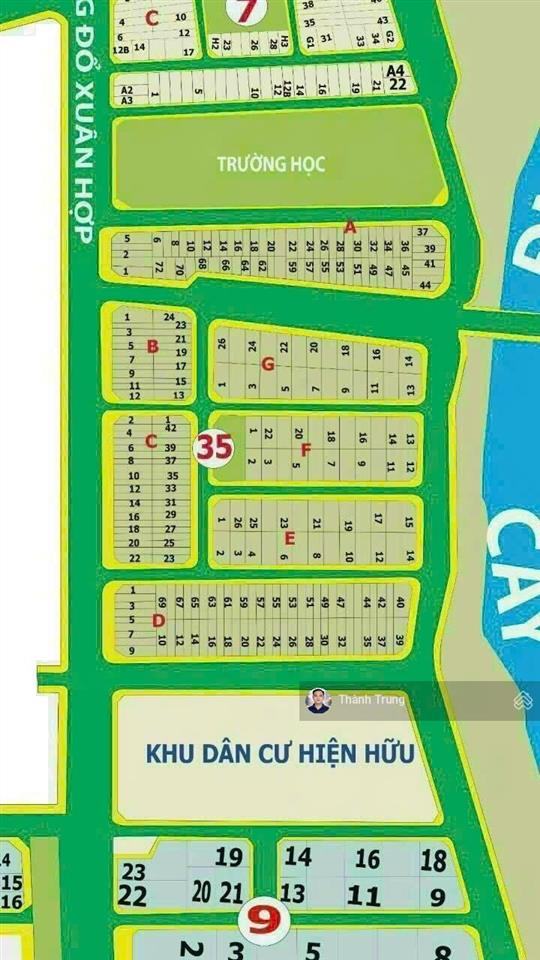 Bán gấp 1 nền đất mặt tiền kinh doanh đường đỗ xuân hợp, đối diện the global city. vị trí cực đẹp