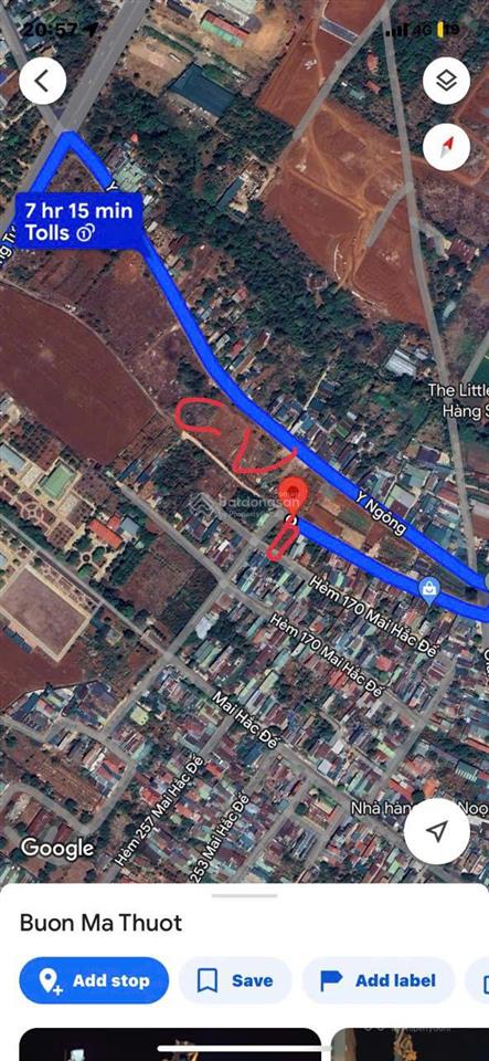 Bán đất mặt tiền qh công viên đường y ngông, phường thành nhất, tp. buôn ma thuột